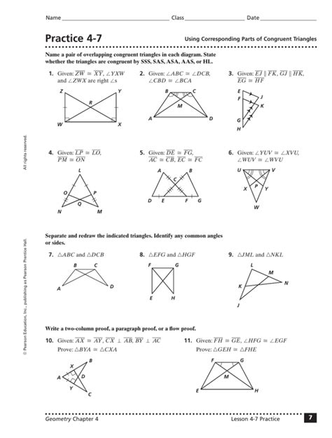 1 / 15. . Unit 6 lesson 10 congruent triangles unit test quizlet